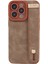 Apple iPhone13 Pro Case Kickstand Tasarım Için Morandi Stil Pu Deri Kaplamalı Tpu Kapak-Kahverengi (Yurt Dışından) 1