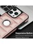Apple iPhone13 Pro 6.1 Inç Cep Telefon Kılıfı Logo Pencere Pu Deri+Tpu Geri Kapak Çizgisi Altın (Yurt Dışından) 4