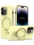 İPhone 14 Pro Max Kickstand Case PC+Silikon Kapağı Magsafe-Sarı ile Uyumlu (Yurt Dışından) 1