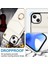 Apple iPhone 13 Mini 5.4 Inç Kasa Akordeon Stili Pu+Tpu Rfıd Engelleme Kickstand Telefon Kapağı Kayış-Bej (Yurt Dışından) 5