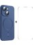 Apple iPhone 14 Case Için Tpu 0.26MM Yüksekliğinde Alüminyum-Silikon Cam Film-Dark Mavi ile Manyetik Telefon Kapağı (Yurt Dışından) 1