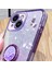 Apple iPhone 13 Için Cep Telefonu Kasası 6.1 Inç Yüzük Kickstand Çiçek Deseni Glitter Bump Kanıtı Tpu Kapak-Moral (Yurt Dışından) 4