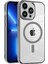 Magsafe-Grey ile Uyumlu Apple iPhone 13 Pro Pc+Tpu Şeffaf Kılıf Için Manyetik Telefon Kapağı (Yurt Dışından) 1