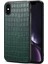 Apple iPhone Xs Max Cep Telefon Kılıfı Timsah Dokulu Pu Deri+Pc+Tpu Anti-Drop Kapak Yeşili (Yurt Dışından) 1