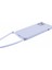 Apple iPhone 12 Pro Kılıfı Fiber Astar Için Yumuşak Tpu Long Lanyard-Light Mor ile Telefon Kapağı (Yurt Dışından) 2
