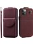 Apple iPhone 12/12 Için Pro Kasa Kart Çantası Görüntüleme Stand Dikey Flip Deri Telefon Kapak-Wine Kırmızı (Yurt Dışından) 1
