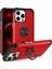 Ring Kickstand Pc+Tpu Telefon Geri Kapak Kırmızısı ile Apple iPhone 12 Pro Max Case Için (Yurt Dışından) 1