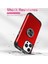 Ring Kickstand Pc+Tpu Telefon Geri Kapak Kırmızısı ile Apple iPhone 12 Pro Max Case Için (Yurt Dışından) 4