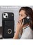 Apple iPhone 13 Mini 5.4 Inç Kasa Akordeon Stili Pu+Tpu Rfıd Engelleme Kickstand Telefon Kapağı Kayış-Siyah ile (Yurt Dışından) 4