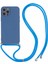 Apple iPhone 12 Pro Case Fiber Astar Için Long Lanyard-Sapphire ile Yumuşak Tpu Telefon Kapağı (Yurt Dışından) 1