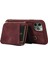 Apple iPhone 11 Pro Max Cep Telefon Kılıfı Pu Deri+Tpu Kickstand Cover-Wine Red (Yurt Dışından) 4