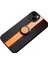 Apple iPhone 13 6.1 Inç Kasa Deri+Akrilik+Tpu Elektruman Halka Kickstand Geri Kapak-Turun (Yurt Dışından) 1