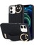 Apple iPhone 12 Mini Case Wave Desen Pu+Tpu Kickstand Telefon Kapağı Black Için (Yurt Dışından) 1