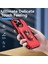 Apple iPhone 15 Pro Bırak-Kötü Arka Kapak Pc+Tpu Telefon Kılıfı ile Ring Kickstand-Red+Siyah (Yurt Dışından) 5