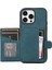 Apple iPhone 14 Pro Max Case Deri Deri Tpu Kapak Arka Kartı Tutucu Omuz Kayış Yeşili (Yurt Dışından) 2