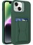 Apple iPhone 14 Plus Içinplus Kılıf Kartı Yuvası Yumuşak Tpu Cep Telefonu Kickstand Cover-Blackish Green (Yurt Dışından) 1
