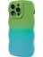Apple iPhone 14 Pro Case Anti-Fall Tpu Kıvırcık Dalga Telefonu Geri Kapak Yeşilleri+Bebek Mavisi Için Jtw Serisi (Yurt Dışından) 1