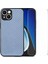 Apple iPhone 14 Plus Içintelefon Kapağı Plus Yüksek Alüminyum Silicon Cam Film Mavisi ile Karbon Fiber Deri+Pc Kılıfı (Yurt Dışından) 1