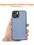 Apple iPhone 14 Plus Içintelefon Kapağı Plus Yüksek Alüminyum Silicon Cam Film Mavisi ile Karbon Fiber Deri+Pc Kılıfı (Yurt Dışından) 4