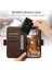 Apple iPhone 13 Pro 6.1 Inç Kasa Litchi Doku Pu Deri Koruyucu Kapak Magsafe-Brown ile Uyumlu (Yurt Dışından) 5