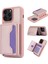 Apple iPhone 13 Pro Vasal Kart Tutucu Slotları Kickstand Koruyucu Telefon Kapağı-Rose Gold Için (Yurt Dışından) 1