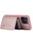 Apple iPhone 13 Pro Vasal Kart Tutucu Slotları Kickstand Koruyucu Telefon Kapağı-Rose Gold Için (Yurt Dışından) 4