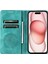 Apple iPhone 14 Pro Kılıfı Için Basılı Mandala Çiçek Deri Kapak Cüzdan Yeşil (Yurt Dışından) 2