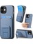Apple iPhone 11 Için C1-11 Kickstand Karbon Fiber Doku Akıllı Telefon Kapak Blue (Yurt Dışından) 1