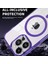 Apple iPhone 12/12 Pro Magnicy Telefon Kılıfı Şeffaf Pc+Tpu Kapağı Magsafe-Purple ile Uyumlu (Yurt Dışından) 3