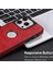 Apple iPhone 14 Pro Max Case Slim Fit Pu Deri+Tpu Logo Akıllı Telefon Geri Kapak Kırmızısı (Yurt Dışından) 3