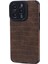 Apple iPhone 13 Pro Case Pu Derisi+Tpu Timsah Doku Doku Bump Geçirmez Telefon Kapak-Kahverengi (Yurt Dışından) 3