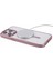 Apple iPhone 13 Pro 6.1 Inç Kasa Mat Yumuşak Tpu Manyetik Telefon Kapağı Magsafe-Pink ile Uyumlu (Yurt Dışından) 4