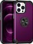 Apple iPhone 12/12 Pro Bırak-Kötü Kılıf Pc+Tpu Telefon Kapağı Parmak Yüzük Tutucu-Dark Mor ile (Yurt Dışından) 2