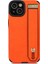 Apple iPhone 13 Case Kickstand Bilek Kayışı Dokulu Pu Deri+Tpu Telefon Kapak-Orange (Yurt Dışından) 1