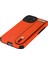 Apple iPhone 13 Case Kickstand Bilek Kayışı Dokulu Pu Deri+Tpu Telefon Kapak-Orange (Yurt Dışından) 3