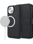 Magsafe Pu Deri Deri Flip Cover-Black ile Uyumlu Apple iPhone 14 Plus Kılıfı Için Çıkarılabilir Telefon Kılıfı (Yurt Dışından) 1