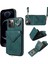Apple iPhone 12 Pro Max Max Telefon Kılıfı Crossbody Strap Pu Pu Deri Kickstand Sırt Kapak Yeşili (Yurt Dışından) 1