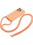 Apple iPhone 14 Pro Case Için Long Lanyard-Orange ile Ka Yumuşak Tpu Fiber Astar Telefon Kapağı (Yurt Dışından) 2