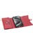 Apple iPhone 13 Pro Max 6.7 Inç Durum 7 Kart Yuvaları Stand Telefon Kapağı El Strap-Red ile (Yurt Dışından) 3