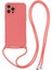 Apple iPhone 12 Pro Max Case Fiber Astar Long Lanyard-Hawthorn Red ile Ka Tpu Telefon Kapağı (Yurt Dışından) 1