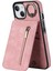 Pu+Tpu Apple iPhone 13 Mini Yüzük Kickstand Rfıd Engelleme Cep Telefonu Vaka-Pembe (Yurt Dışından) 1