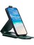 Apple iPhone 12/12 Pro Kasu Kılıfı Çanta Görüntüleme Stand Dikey Flip Pu Deri Telefon Kapak Yeşili (Yurt Dışından) 2