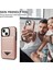 Apple iPhone 14 Plus Içinrfıd Için Pu Deri Kaplamalı Tpu Telefon Kılıf Kart Yuvaları Kickstand Kapak Pembe (Yurt Dışından) 5