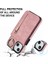 Pu+Tpu Apple iPhone 13 Mini Yüzük Kickstand Rfıd Engelleme Cep Telefonu Vaka-Pembe (Yurt Dışından) 5