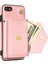 Apple iPhone 7/8/se (2020)/SE (2022) Kahve Deri+Tpu Kart Tutucu Kabuğu Omuz Kayışı Pembe (Yurt Dışından) 3