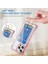 Apple iPhone 13 Pro Kickstand Case Card Yuvası (Büyük Arka Lens Deliği) Için Ysm Takviyeli Köşeler Serisi -Transparent Pembesi (Yurt Dışından) 3