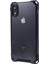 Apple iPhone Xr Için 6.1 Inç Kasa Anti-Damla Tpu+Akrilik Telefon Arka Kapağı (Büyük Arka Lens Deliği) -Transparent Siyah (Yurt Dışından) 3