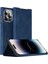 Kart Sahibi Apple iPhone 13 Pro Pu Deri+Pc Nappa Doku Telefon Kılıfı Mavisi (Yurt Dışından) 1