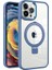 Apple iPhone 15 Pro Pc+Tpu Anti-Çizik Telefon Kasası Manyetik Yüzük Kickstand Sırt Kapak-Blue (Yurt Dışından) 1