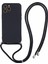 Apple iPhone 12 Pro Max Case Fiber Astar Long Lanyard-Black ile Ka Tpu Telefon Kapağı (Yurt Dışından) 1
